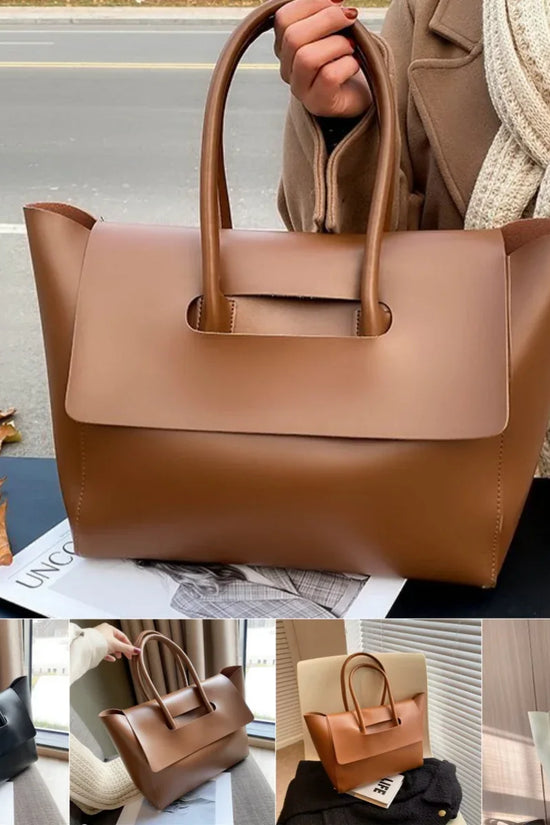 Fashion Women Shoulder Bags Large Capacity Handbags Simple Retro Tote Bags Solid Color Famous Brand High Quality Bags - DanaFashionstore