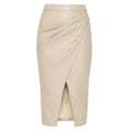 Leather Skirt Slim Fit High Waist Casual Slimming - DanaFashionstore