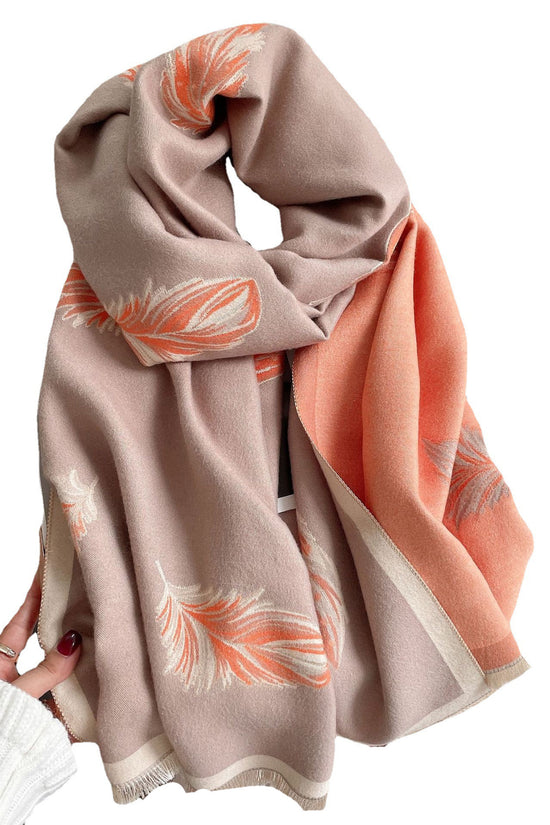 Cashmere-like Short Beard Tassel Thickened Warm Shawl Scarf