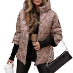 Fashion Hooded Loose-Fitting Patchwork Cotton Jacket 2026 - Long Sleeve Coat - DanaFashionstore