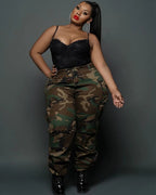 Street Leisure Sports Fans Color Printing Plus Size Pants
