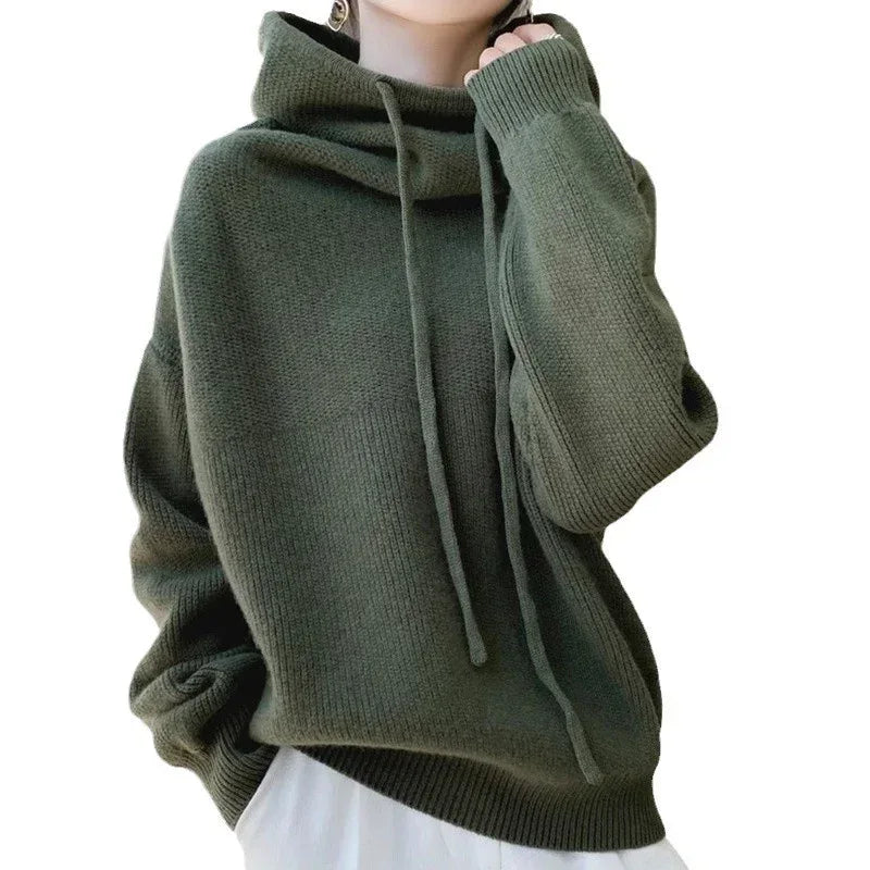 Women's Sweater Thicken Lazy Style All-match Long-sleeved Autumn Winter Warm Casual Sweater For Women - DanaFashionstore