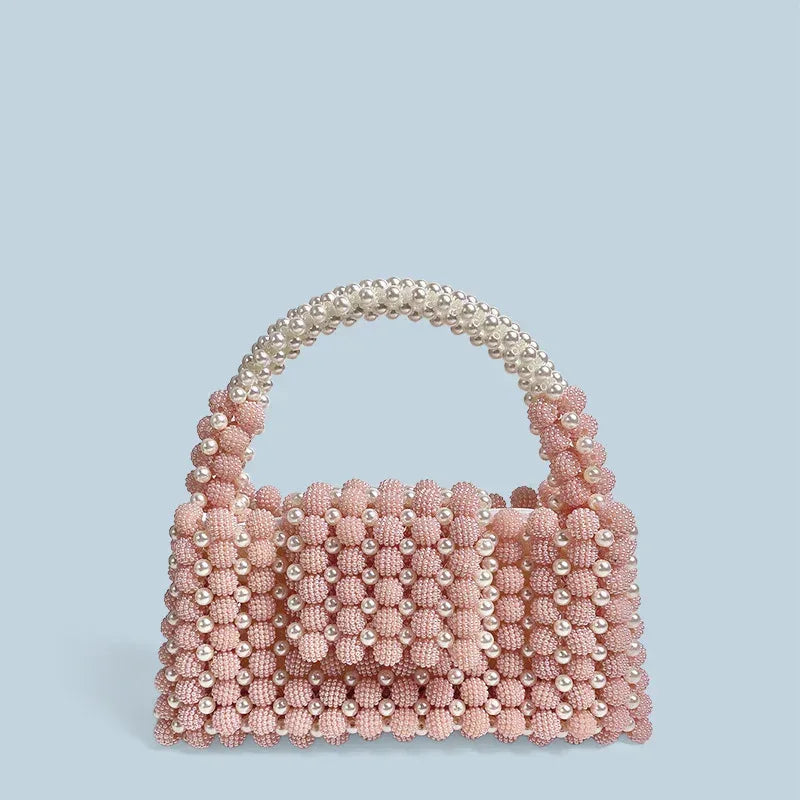 Waxberry Pearl Ball Handmade Beaded Handbag - DanaFashionstore