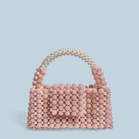 Waxberry Pearl Ball Handmade Beaded Handbag - Dana Fashion