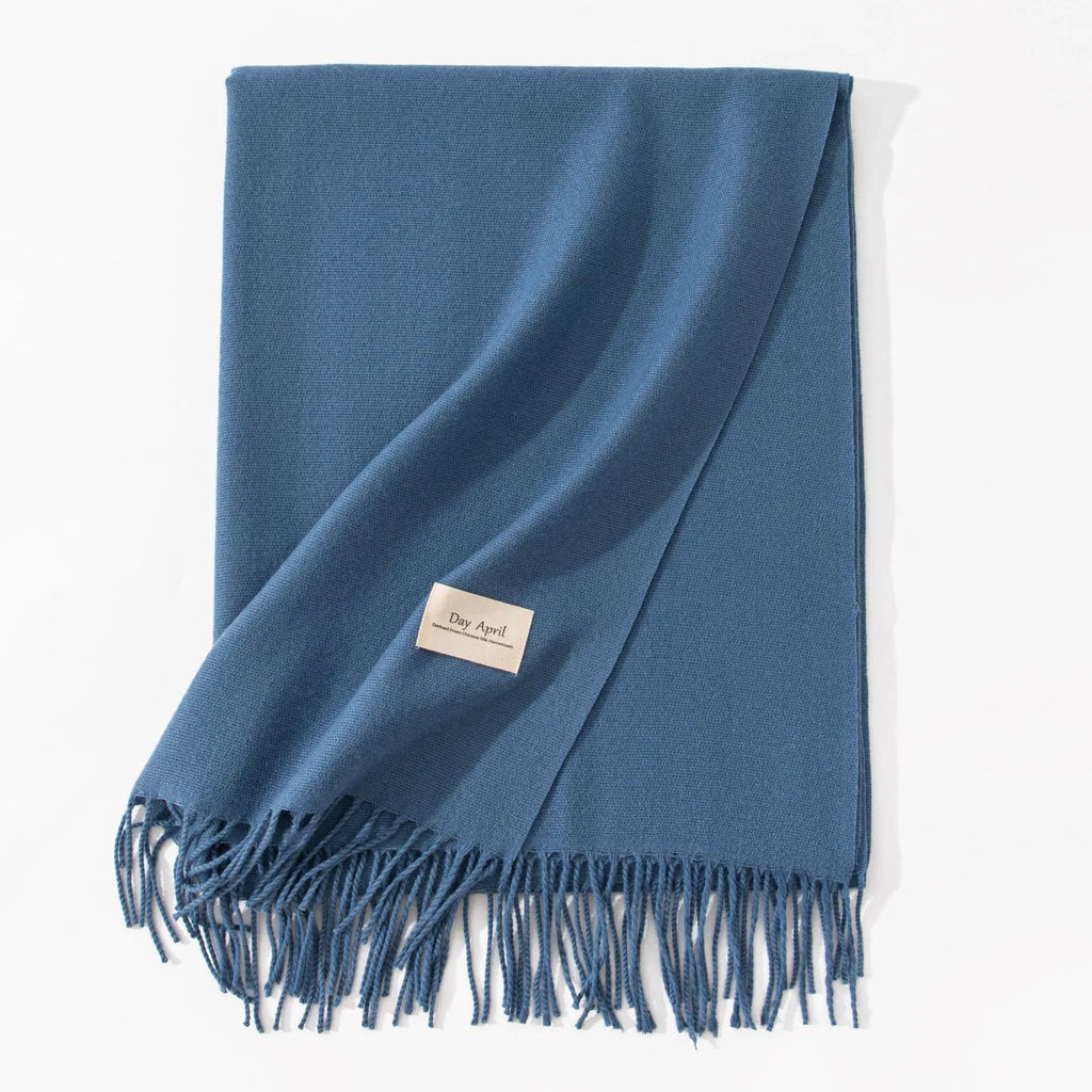 Pure Color Artificial Cashmere Scarf Women's Winter High-grade Shawl - DanaFashionstore