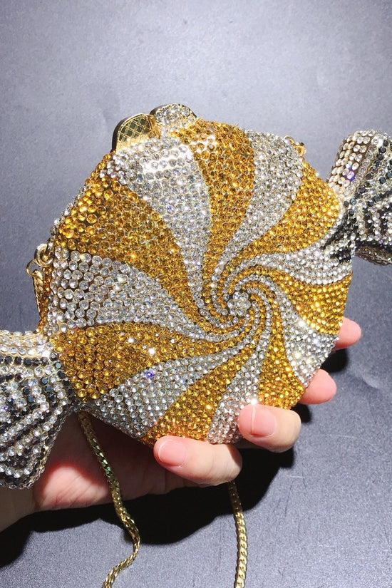 Women's Diamond Candy Shape Crystal Diamond Clutch - Dana Fashion