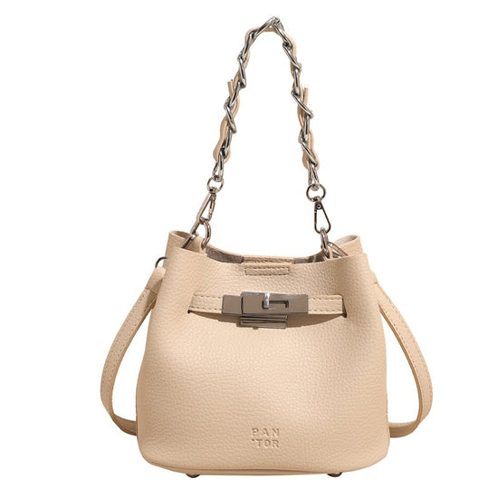 Shoulder Retro Soft Leather PU Leisure Bucket Bag - Dana Fashion