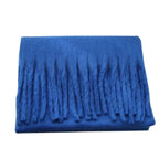 Macaron Solid Color Thick Braid Tassel Shawl - DanaFashionstore