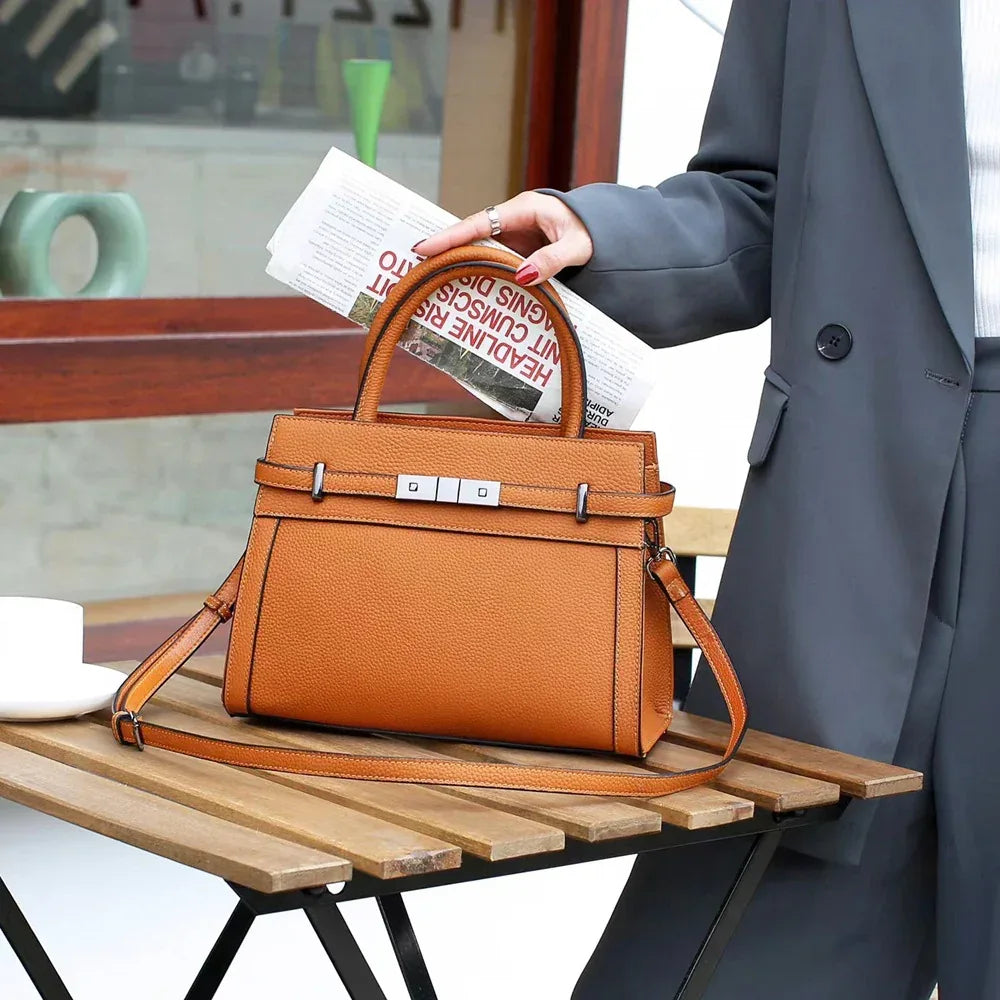 High-Grade Small Square Genuine Leather All-match Shoulder Bag - DanaFashionstore