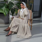 Cardigan Robe Pleated Pleated Coat Muslim Arab Clothing - DanaFashionstore