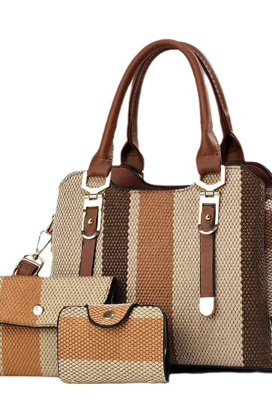 Crossbody Large Capacity New Son And Mother Canvas Contrast Color Handbags - DanaFashionstore