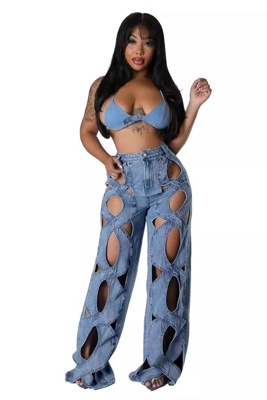 Casual Love Twist Jeans For Women