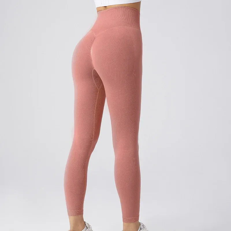 Seamless Leggings Yoga Pants Tummy Control Workout Running Yoga Leggings For Women - DanaFashionstore
