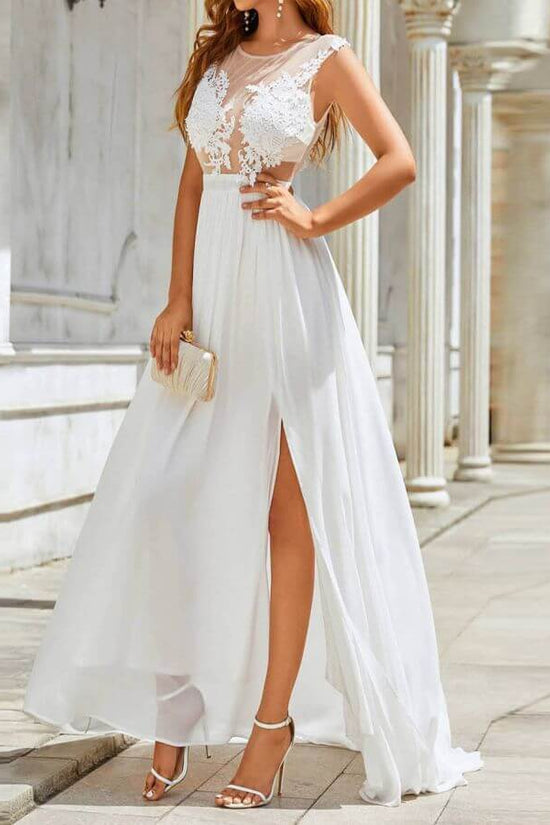 Chiffon Lace Trailing Wedding Large Swing Dress $52.47 Dana Fashion Color: White size: 2XL Women's clothing Product information: Fabric name: chiffon Applicable scenario: Wedding Color: White Sleeve type: sleeveless Main fabric composition: Polyester (pol