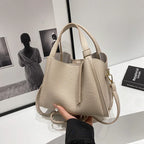 Korean Style Ins New Hong Kong Style Personalized Simple One-shoulder Underarm Bucket Bag Vegetable Basket Retro Crossbody Bag - DanaFashionstore