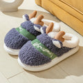 Christmas Shoes Winter Home Slippers Elk Soft Cozy Bedroom Slipper Slip On House Shoes - DanaFashionstore