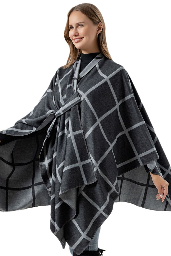 Women's Fashion Gingham Check Warm Scarf