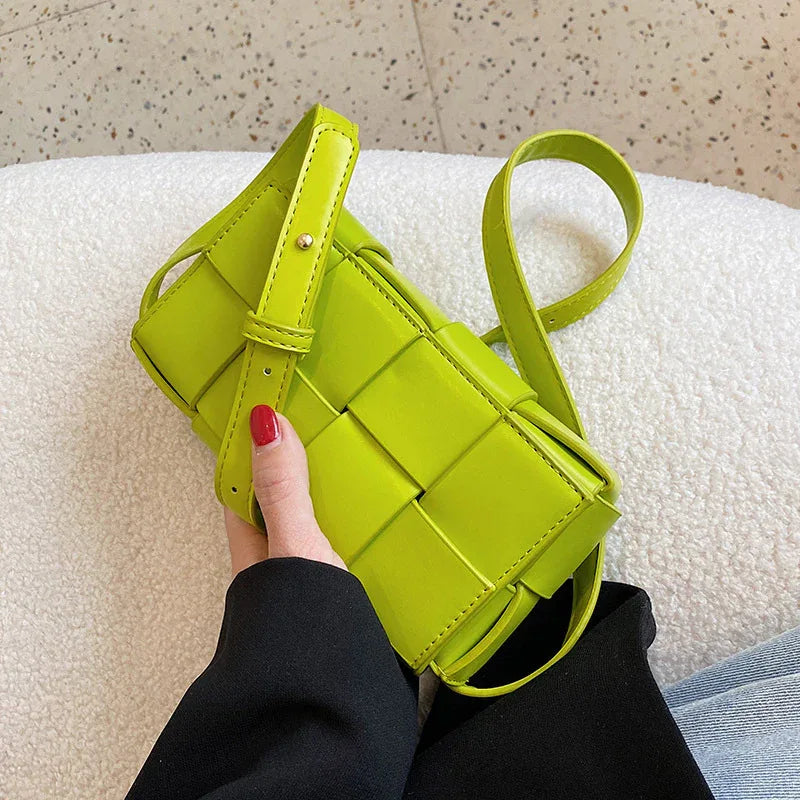 All-match Shoulder Bag Handmade Woven Small Square Bag - DanaFashionstore