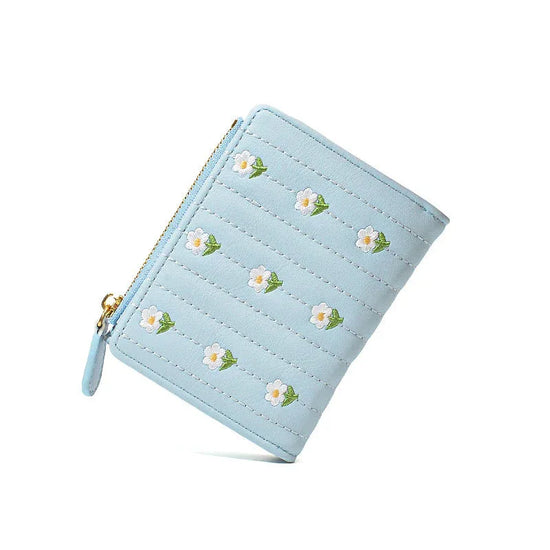 Cute Embroidered Women's Wallet Simple And Short Off - DanaFashionstore