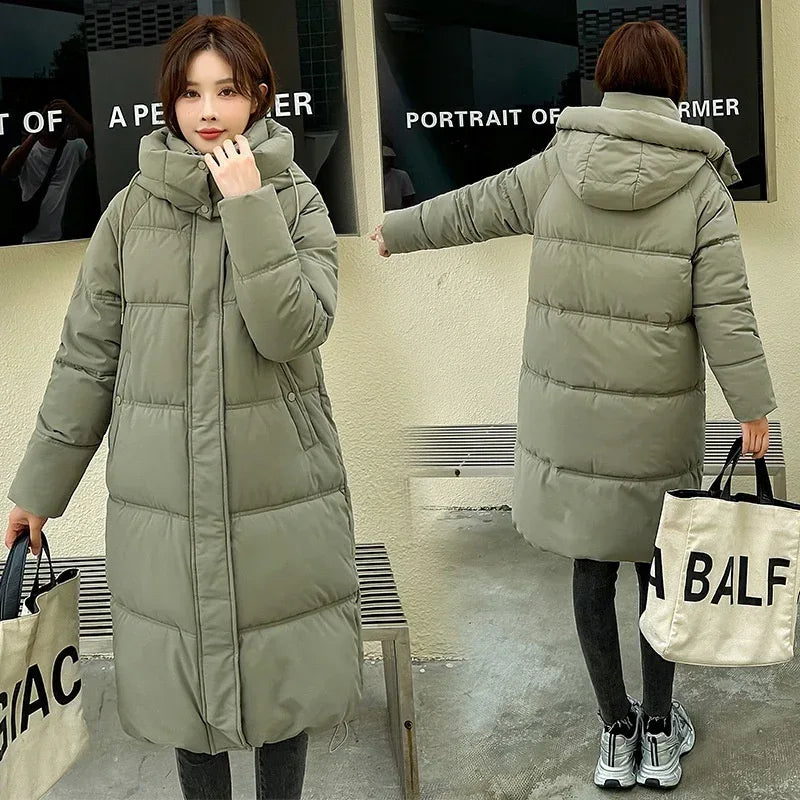 Long Over Knee Hooded Jacket 2025 - Thickened Winter Coat - DanaFashionstore