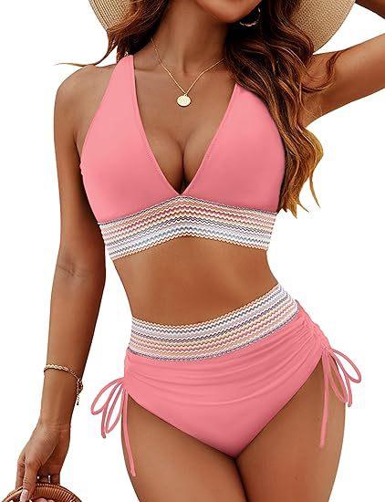 Fashion Women's High Waist Bikini Split Suit - DanaFashionstore