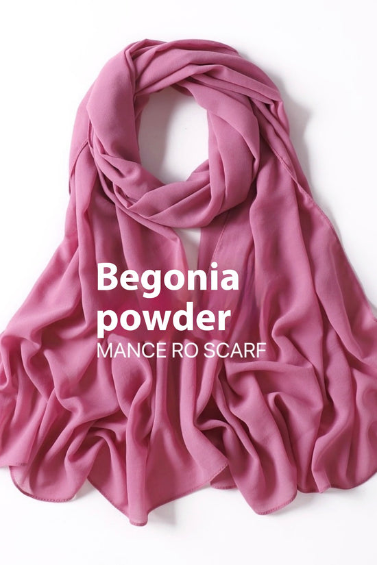 Pure Color Pearl Chiffon Scarf Headcloth Veil Chiffon Scarf