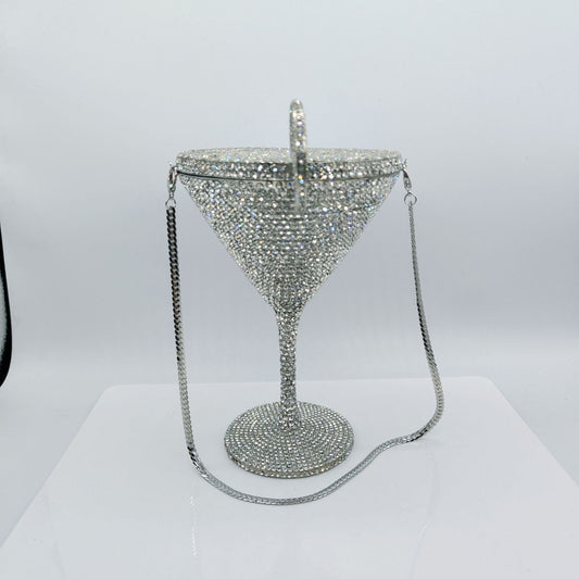 Cocktail Goblet Diamond Dinner Hand Bag - Dana Fashion