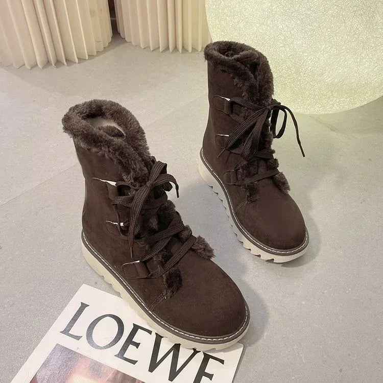 Thick Bottom Fleece-lined Thick Snow Boots Warm - DanaFashionstore
