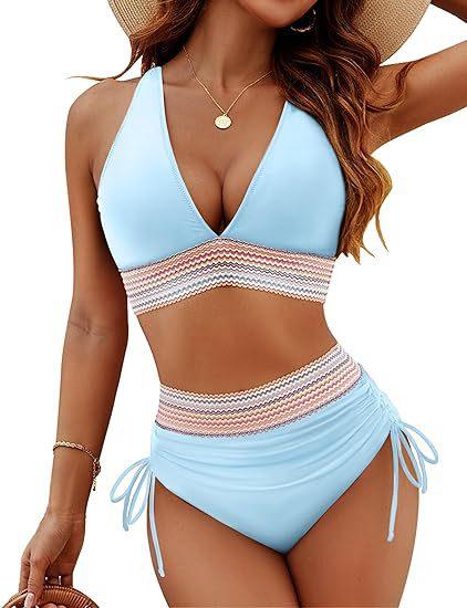 Fashion Women's High Waist Bikini Split Suit - DanaFashionstore