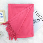 Annual Meeting Warm Cashmere Tassel Scarf - DanaFashionstore