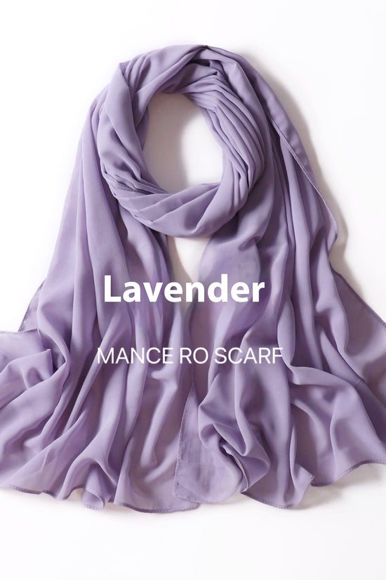 Pure Color Pearl Chiffon Scarf Headcloth Veil Chiffon Scarf