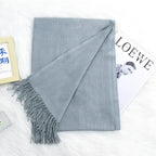 Annual Meeting Warm Cashmere Tassel Scarf - DanaFashionstore