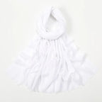 Flat Slub Cotton Solid Color Scarf Breathable Monochrome - DanaFashionstore