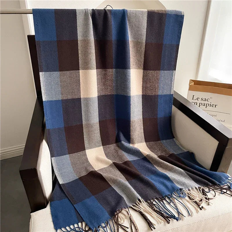 Thick Warm Outer Shawl Tassel South Korea Artificial Cashmere Scarf - DanaFashionstore