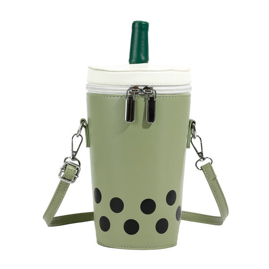 Milk Tea Personalized Small Bags Women's New Fashion Messenger Phone Bag Cute Girl Bucket Backpack - Dana Fashion
