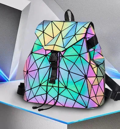 New Colorful Ladies Geometric Diamond Backpack - DanaFashionstore