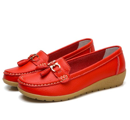 Women's Soft Sole Wedge Beanie Shoes