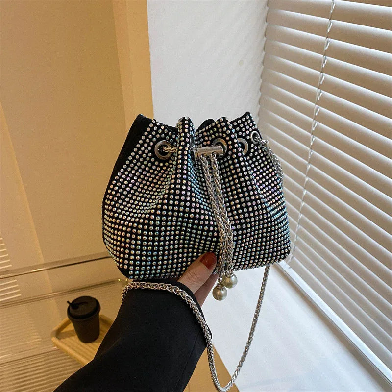 Diamond Drawstring High-grade Chain Crossbody Bag - DanaFashionstore