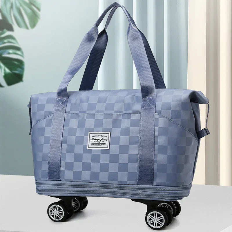 Large Capacity Travel Bags Dry Wet Separation Expansion Double Layer Luggage Totes Women - DanaFashionstore
