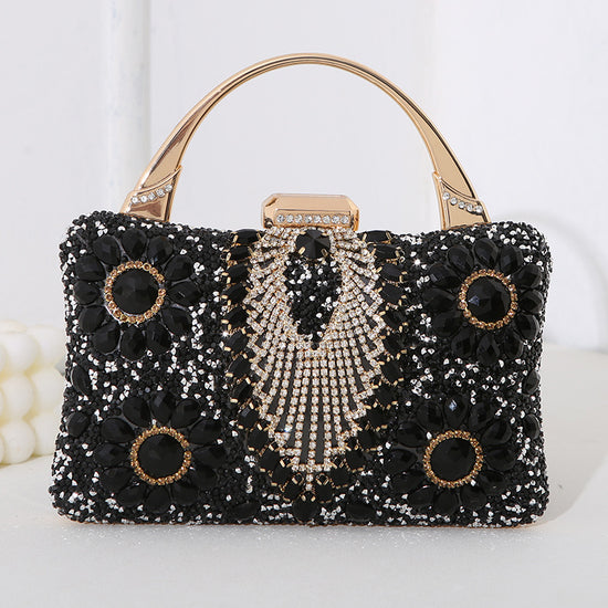 New Metal Handheld Handmade Diamond Inlaid Dinner Bag - Dana Fashion