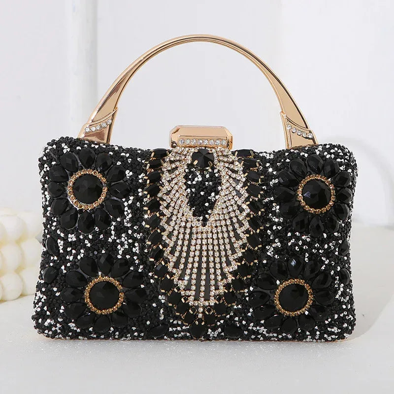 New Metal Handheld Handmade Diamond Inlaid Dinner Bag - DanaFashionstore