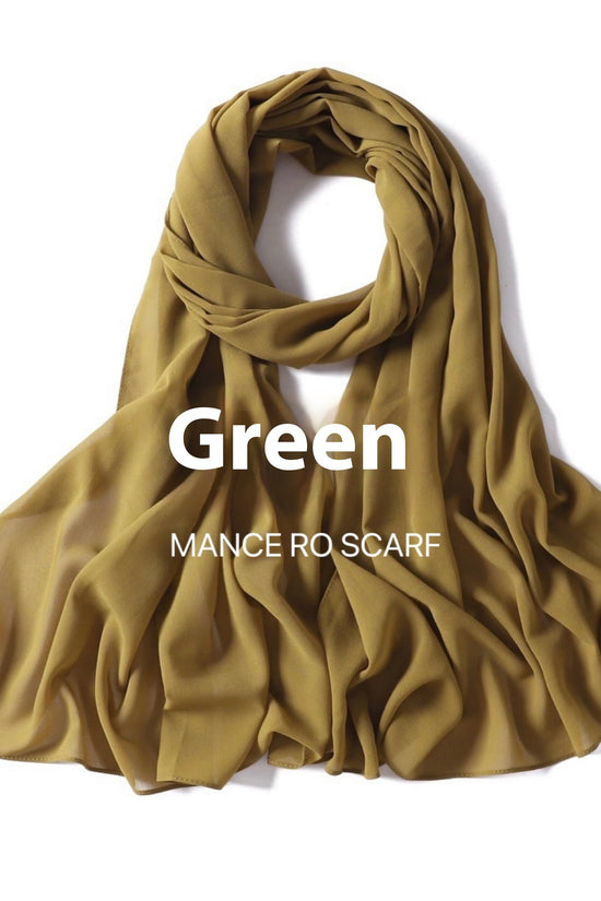 Pure Color Pearl Chiffon Scarf Headcloth Veil Chiffon Scarf