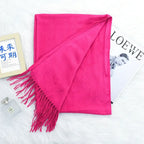 Annual Meeting Warm Cashmere Tassel Scarf - DanaFashionstore