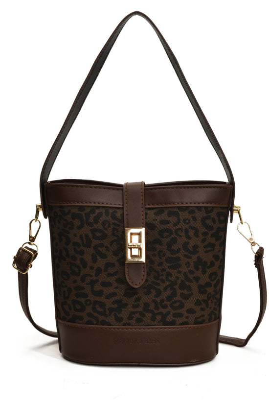 Suede Portable Bucket Bag Retro Crossbody - Dana Fashion