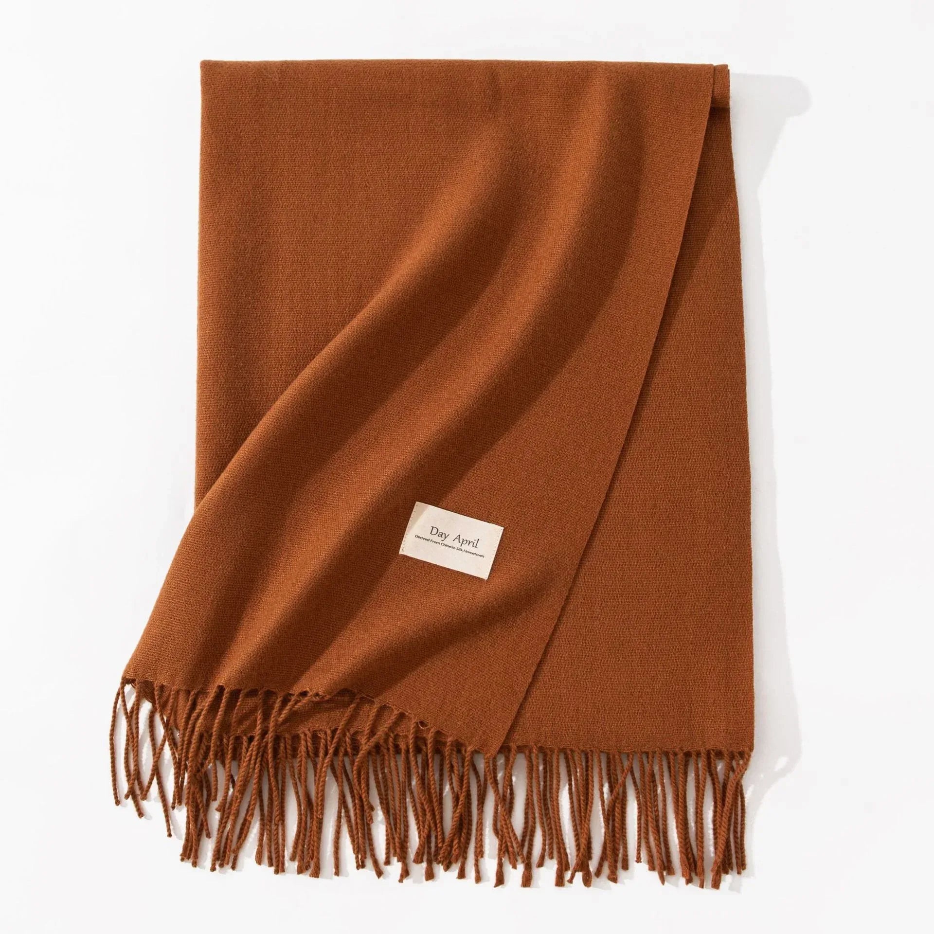 Pure Color Artificial Cashmere Scarf Women's Winter High-grade Shawl - DanaFashionstore