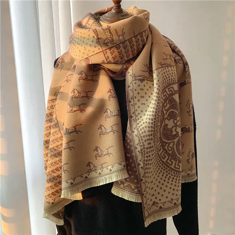 Women's Stitching Thickening Shawl Fashion - DanaFashionstore