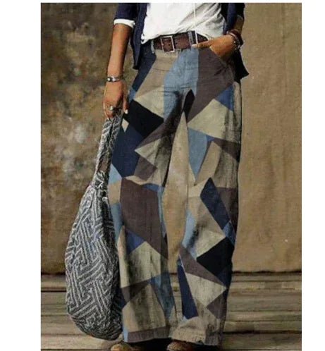 Plus Size Women's Casual Pants Thin Wide Leg Pants - DanaFashionstore