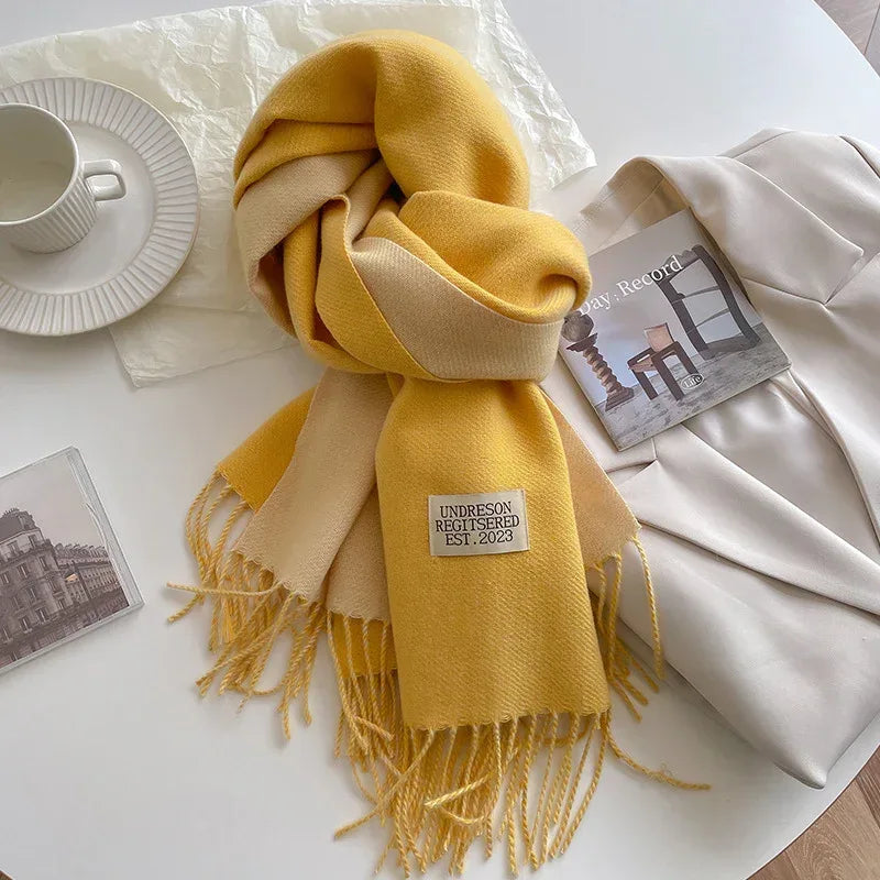 New Scarf Autumn And Winter Popular Color Matching Cashmere Scarf For Women - DanaFashionstore