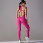 Solid Beauty-Back Yoga Jumpsuit 2026 - Fitness Running Dance Bodysuit - DanaFashionstore