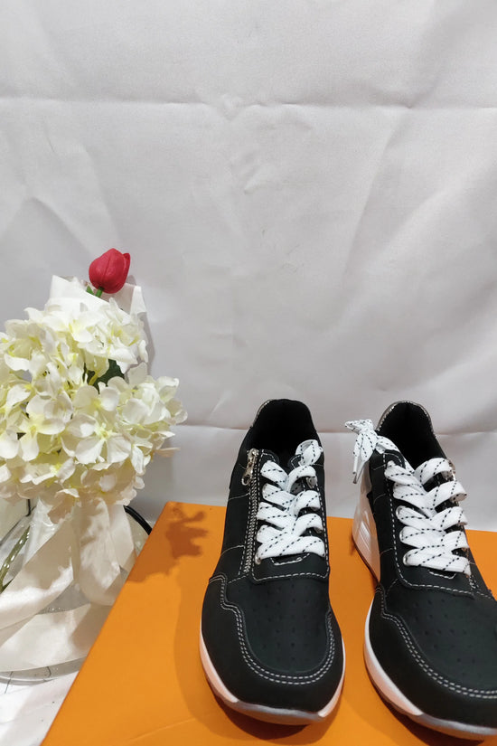 Burnt platform sneakers - DanaFashionstore